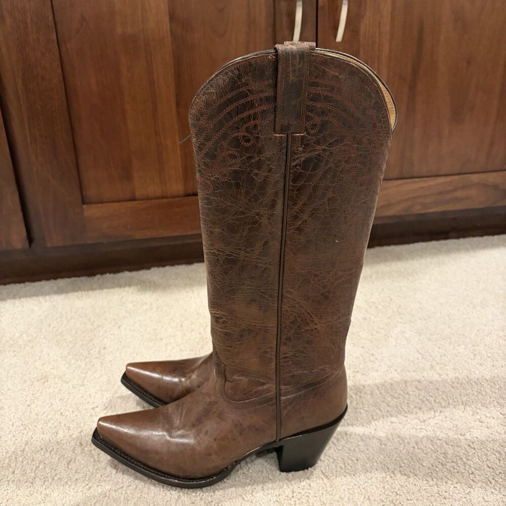 Demo Try on Shyanne Women's Charlene Tall Western Boots Brown Size 8.5 Cowboy - Picture 10 of 12